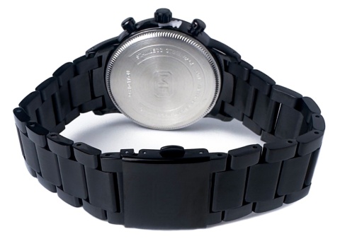 Zegarek męski z bransoletą ze stali nierdzewnej i chronografem